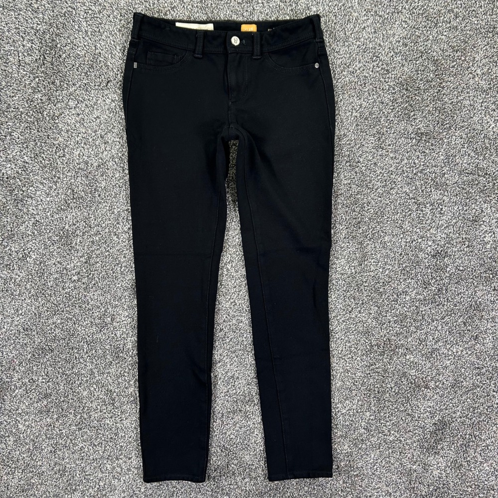 Pilcro and the Letterpress Serif Legging Pants Black Womens 26 Slim Velvet Felt - Picture 1 of 14